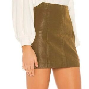 Free people mini skirt sz 0